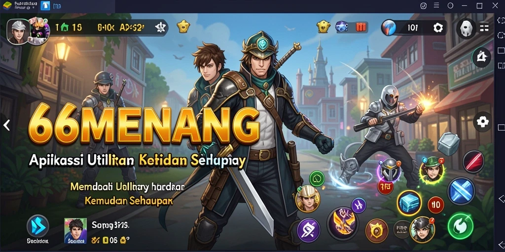 Screenshot menampilkan antarmuka pengguna 66MENANG yang intuitif dan fungsional.
