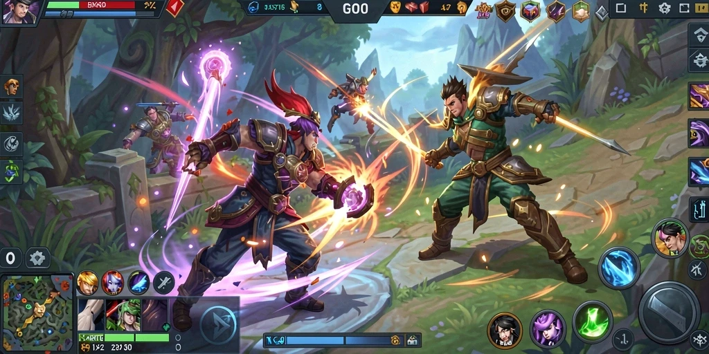Tampilan epic gameplay dari pertarungan seru di BARU01