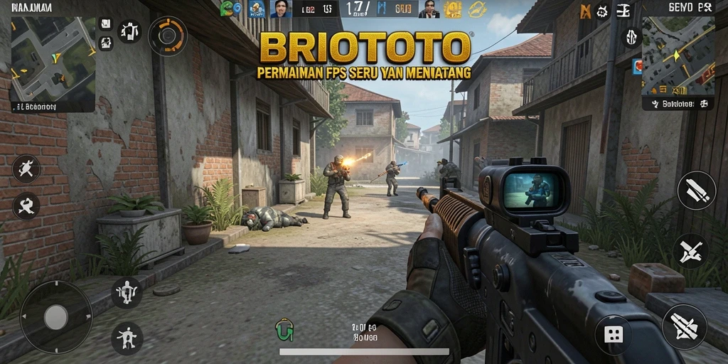 Tangkapan layar gameplay BRIOTOTO yang menegangkan dan penuh aksi.