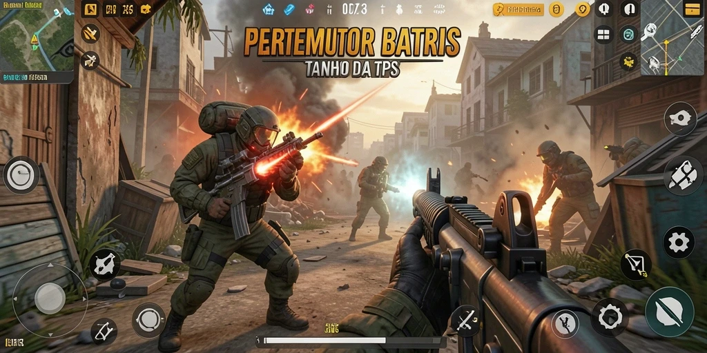 Gameplay D73 yang seru dan penuh aksi dalam TPS.