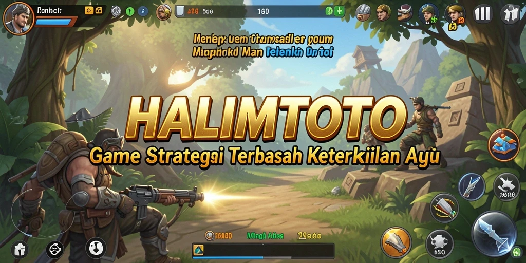 Tampilan gameplay menarik dari HALIMTOTO dengan berbagai strategi.