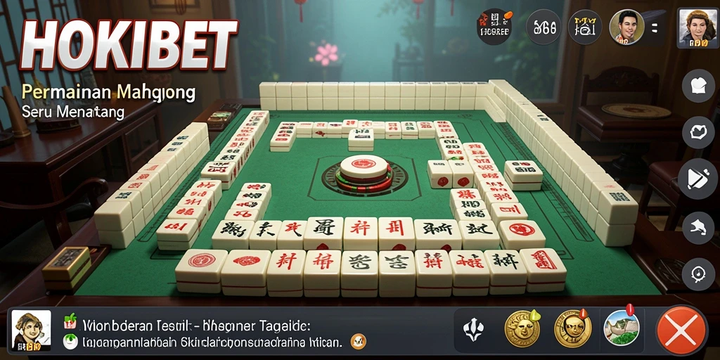 Tangkapan layar HOKIBET menampilkan gameplay Mahjong yang menarik dan seru.