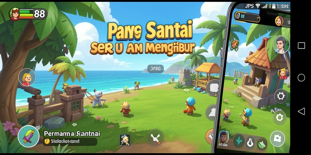 Tampilan gameplay <strong>JPS88</strong> yang penuh warna dan menarik.