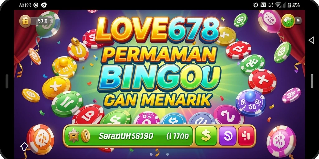 Tampilan gameplay seru dari LOVE678 dengan suasana Bingo yang menarik.