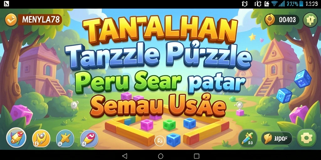 Gameplay MENYALA78 yang menantang dengan berbagai level puzzle.
