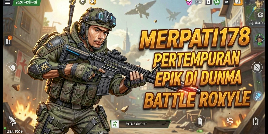 Tangkapan layar gameplay MERPATI178 yang menampilkan aksi pertempuran seru.