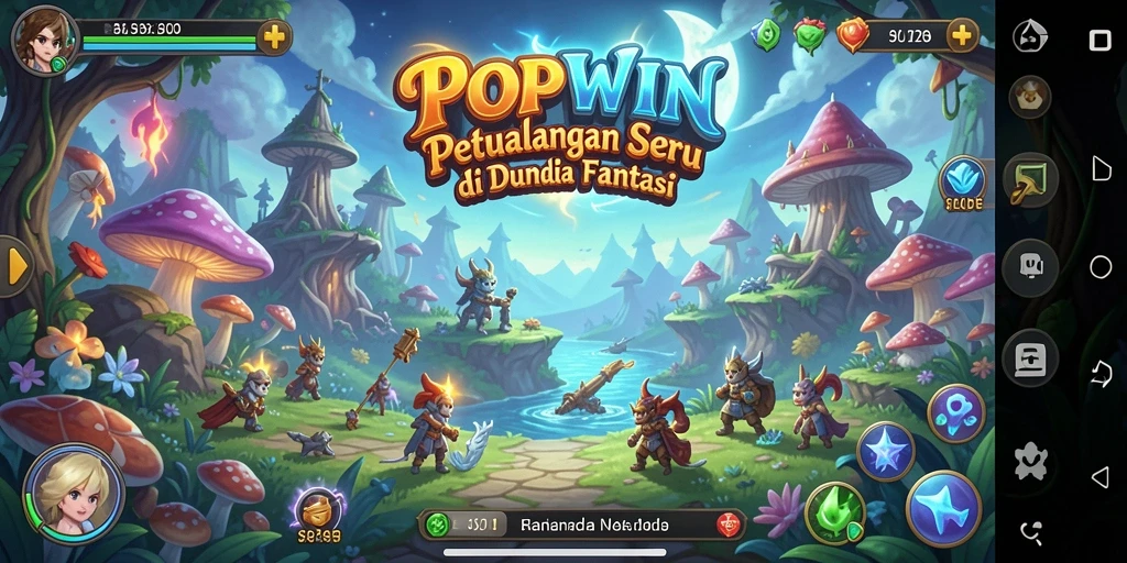 Screenshot gameplay POPWIN yang menampilkan aksi petualangan menarik.