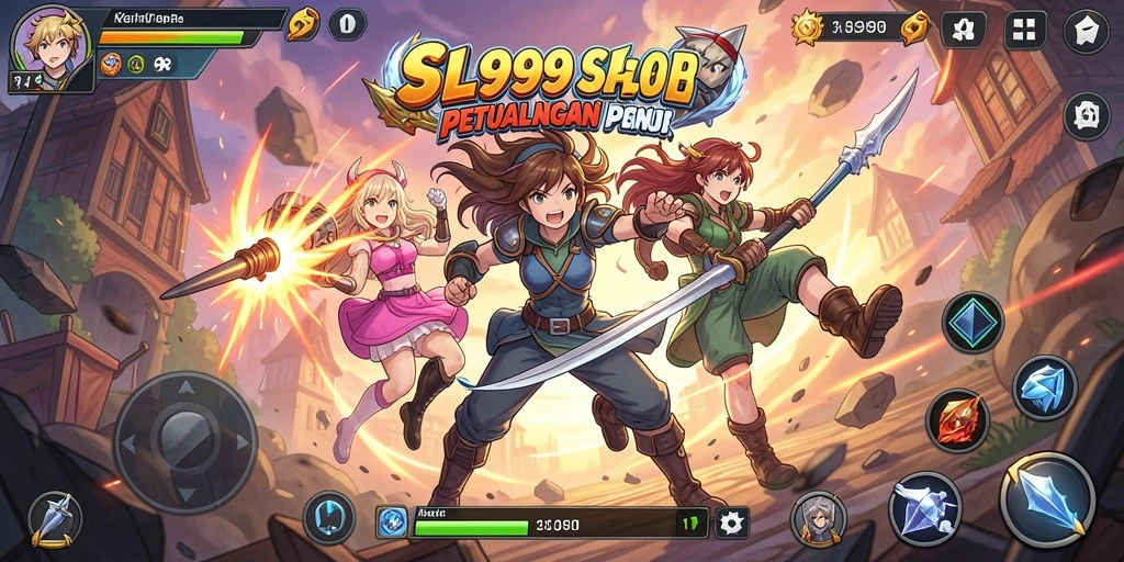 Tampilan menarik dari gameplay SL999 dengan karakter Anime.