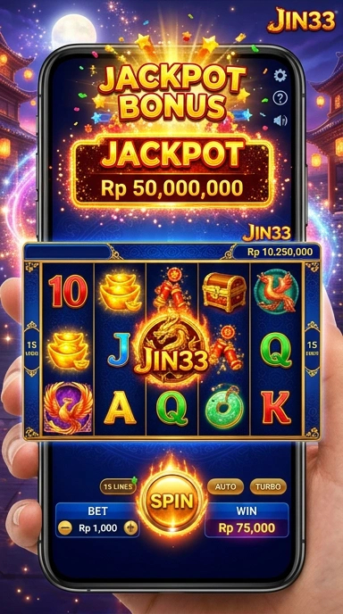 Tampilan antarmuka jin33 yang menarik dan mudah dinavigasi.