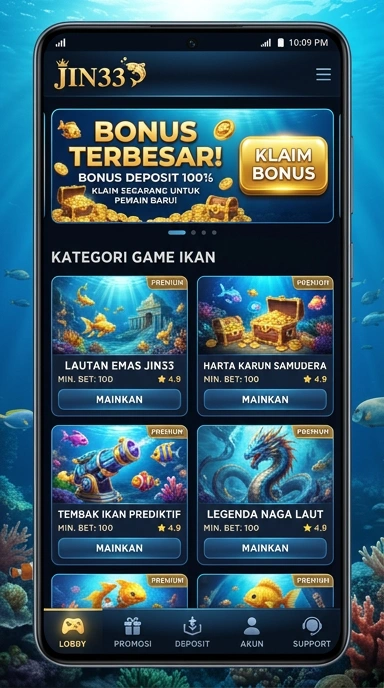 Proses pengunduhan aplikasi di jin33 yang cepat dan efisien.